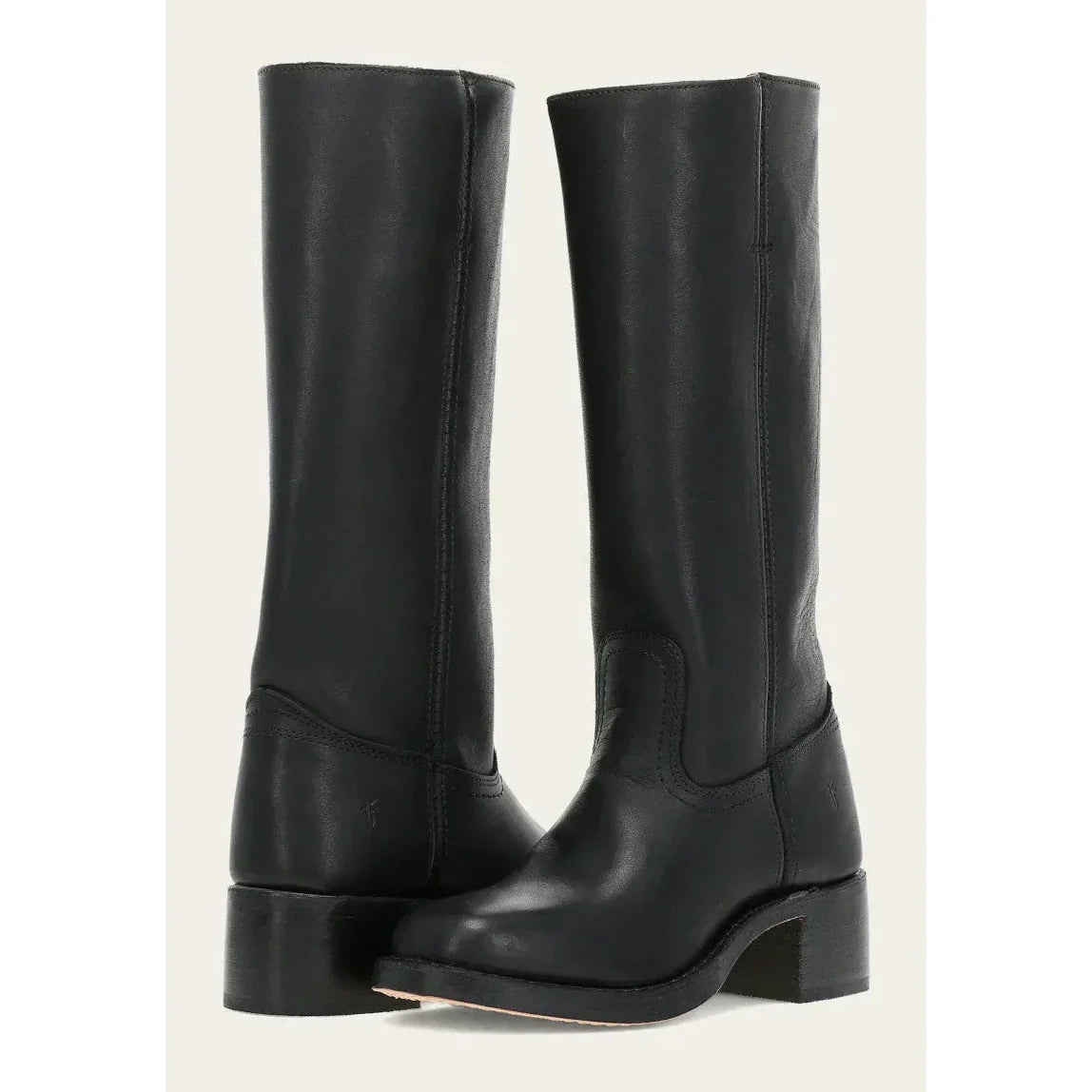 Lulu Damen Stiefel Eckige Spitze Hoher Schaft Stabiler Absatz