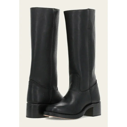 Lulu Damen Stiefel Eckige Spitze Hoher Schaft Stabiler Absatz