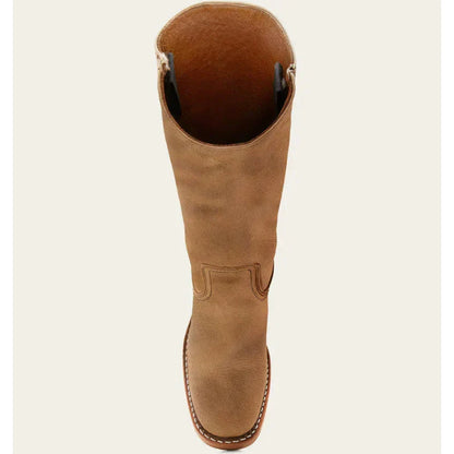 Lulu Damen Stiefel Eckige Spitze Hoher Schaft Stabiler Absatz