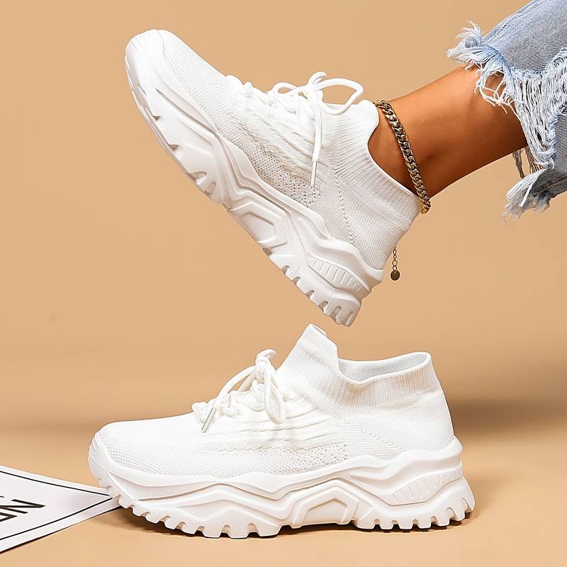 Damen Orthopädische Schuhe Strick Plateau - Norvielle