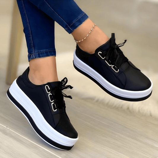 Damen Modische Freizeit-Schnürschuhe Elke - Norvielle