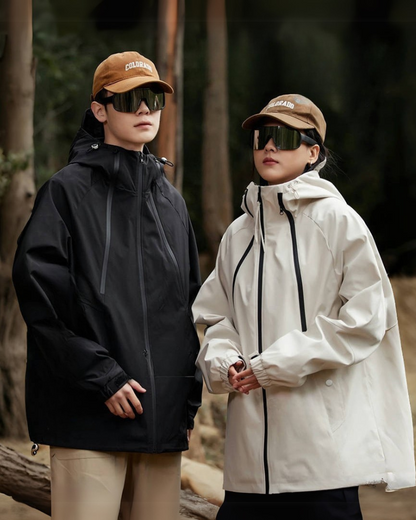 Unisex Regenjacke Mit Kapuze Wasserdicht