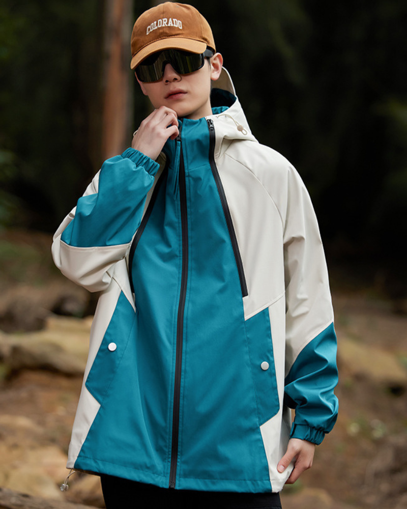 Unisex Regenjacke Mit Kapuze Wasserdicht
