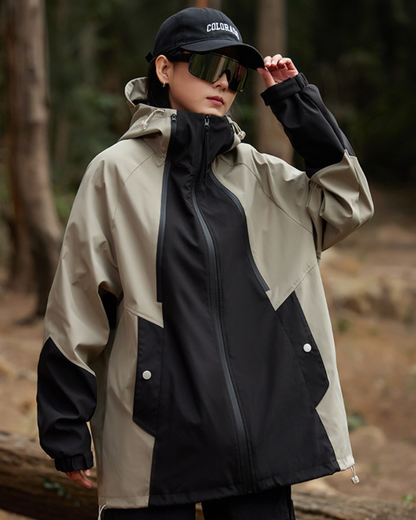Unisex Regenjacke Mit Kapuze Wasserdicht