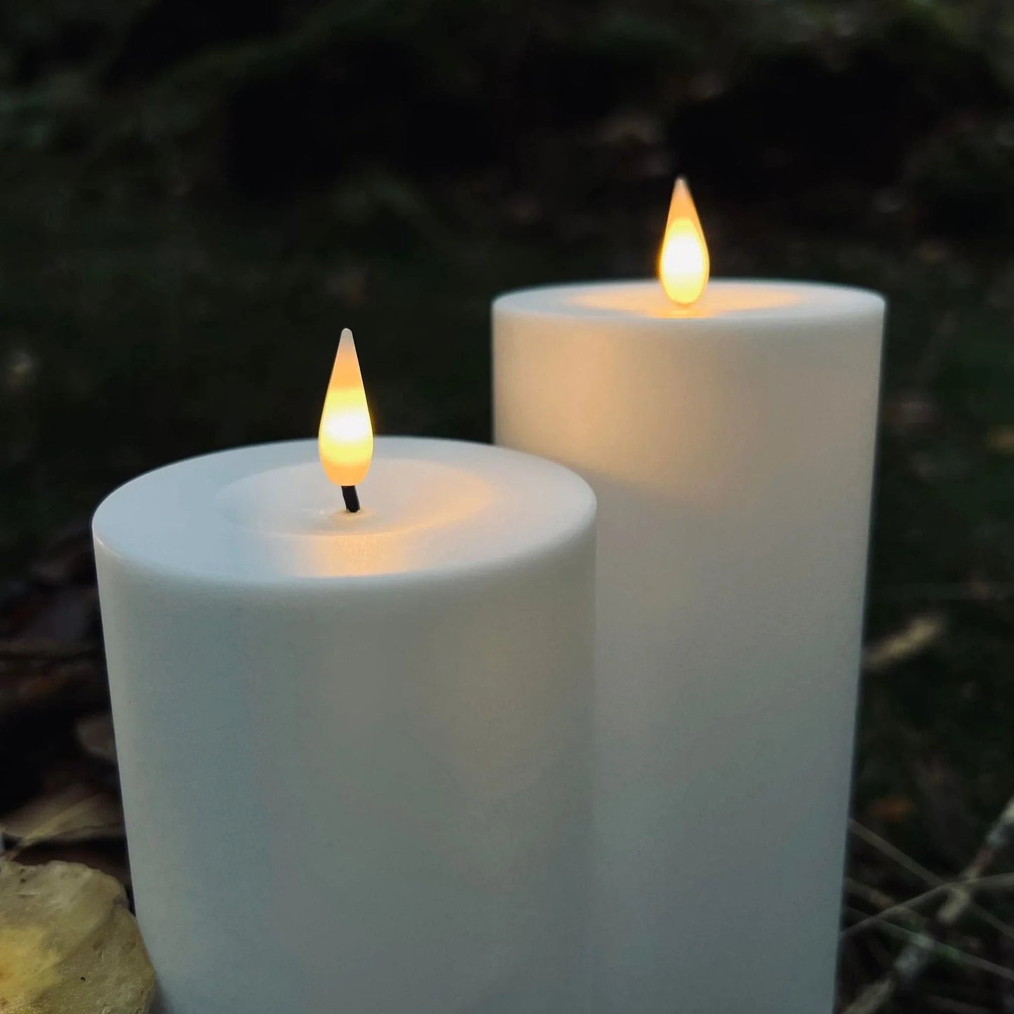 LED Kerzen Set Flammenlos Säulenkerzen