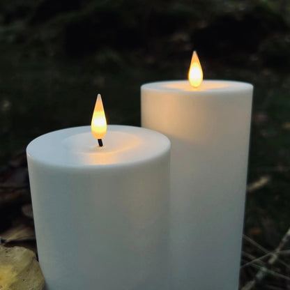 LED Kerzen Set Flammenlos Säulenkerzen