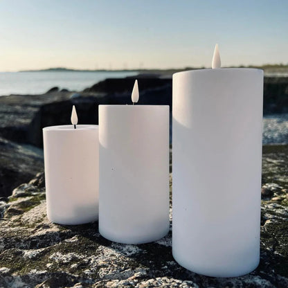 LED Kerzen Set Flammenlos Säulenkerzen