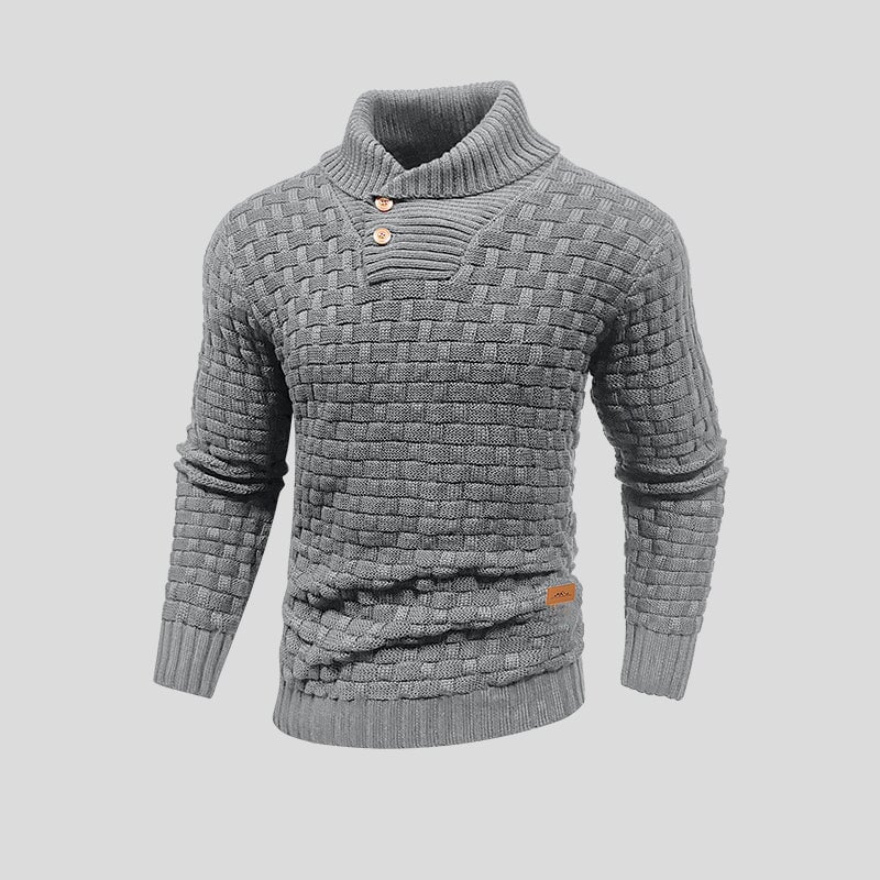 Herren Pullover Strukturdesign Wintertauglich
