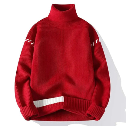 Strickpullover Oversized Patchwork-Design Unisex Winter