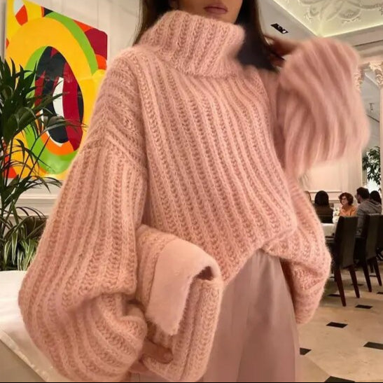 Norvielle Oversized Pullover Unisex Winterstil