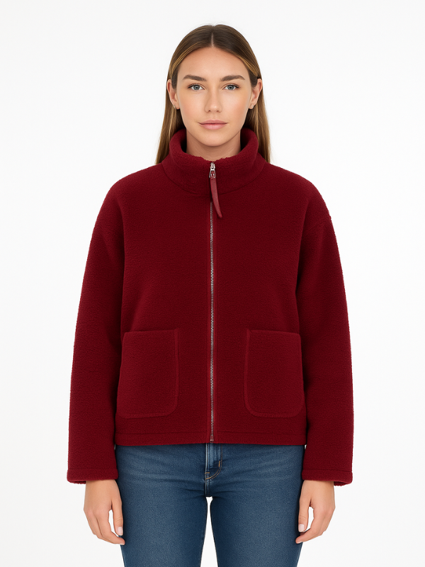 Norvielle Damen Übergroße Sherpa Fleece Jacke Winter