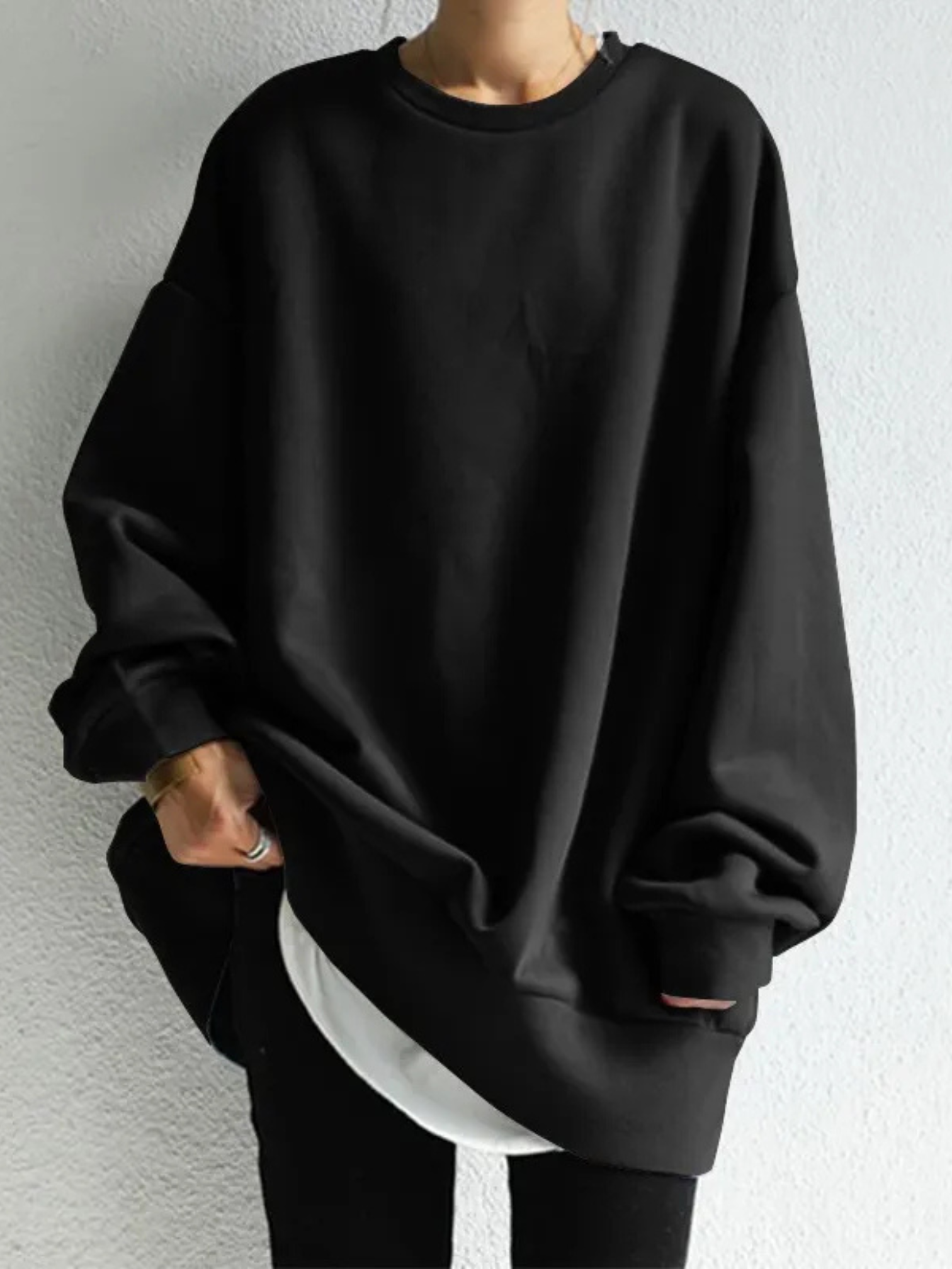 Damen Oversized Sweatshirt Modernes Design - Norvielle