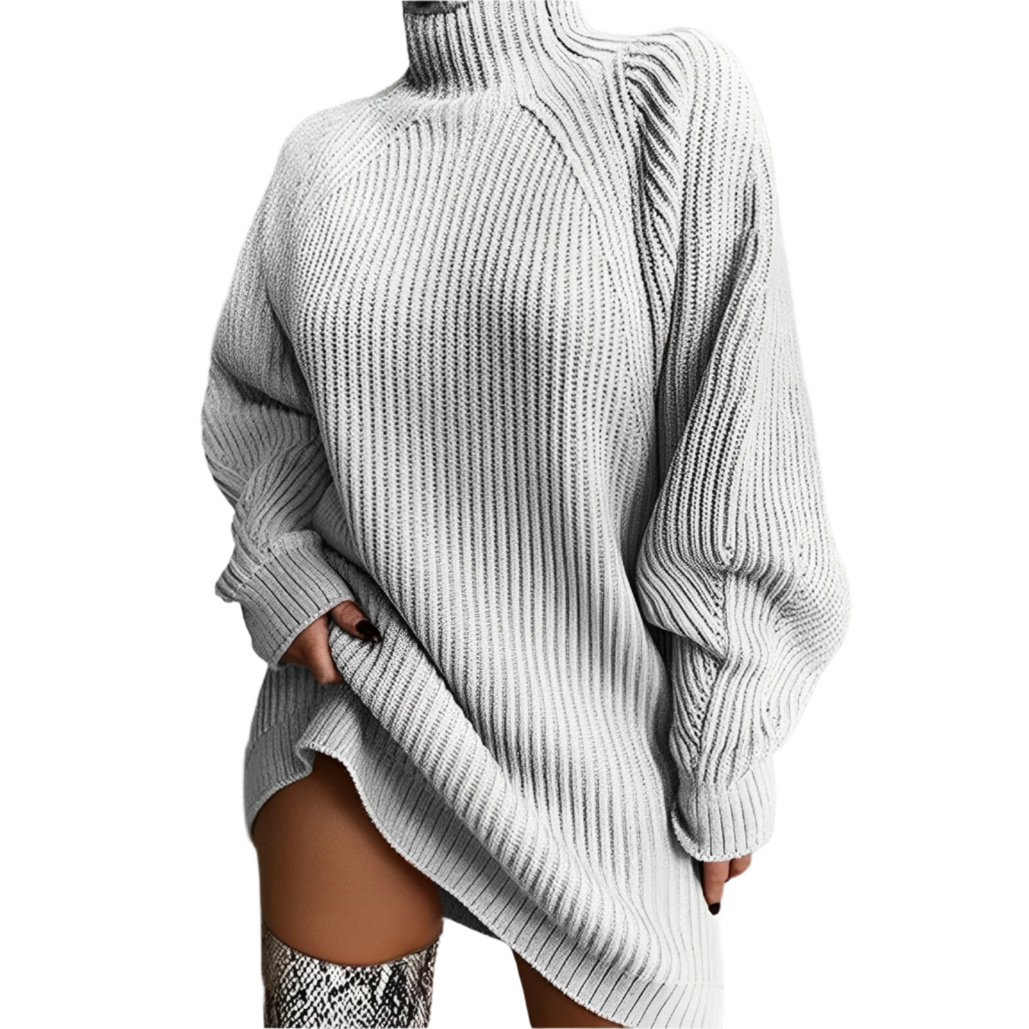 Norvielle Unisex Rollkragenpullover Groß Winterwärme