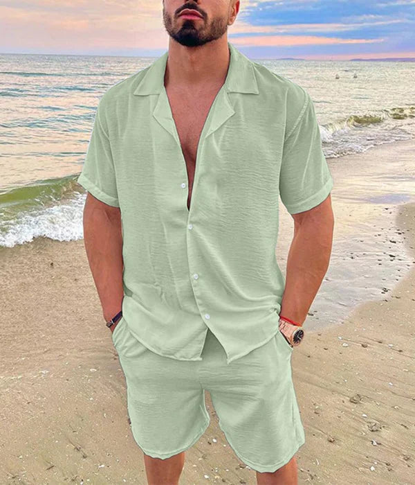Herren Sommer-Set Old Money Stil Struktur