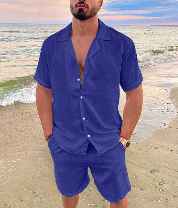 Herren Sommer-Set Old Money Stil Struktur