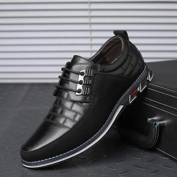 Oxford-Schuhe – Klassische Schnürschuhe für Herren für jeden Tag-Schwarz-38-Chaps Herrenmode