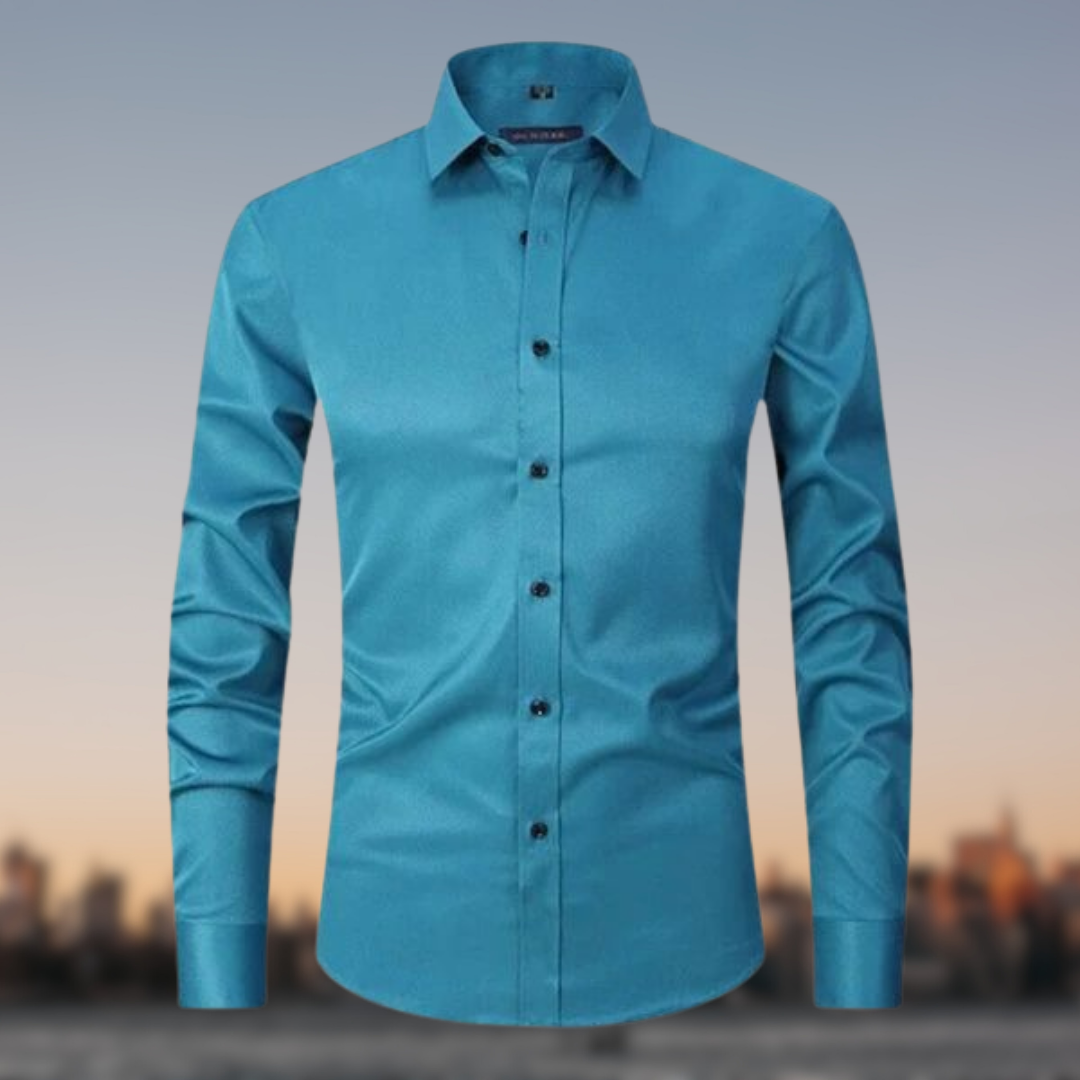 Herren Elegantes Stretch-Hemd Langarm