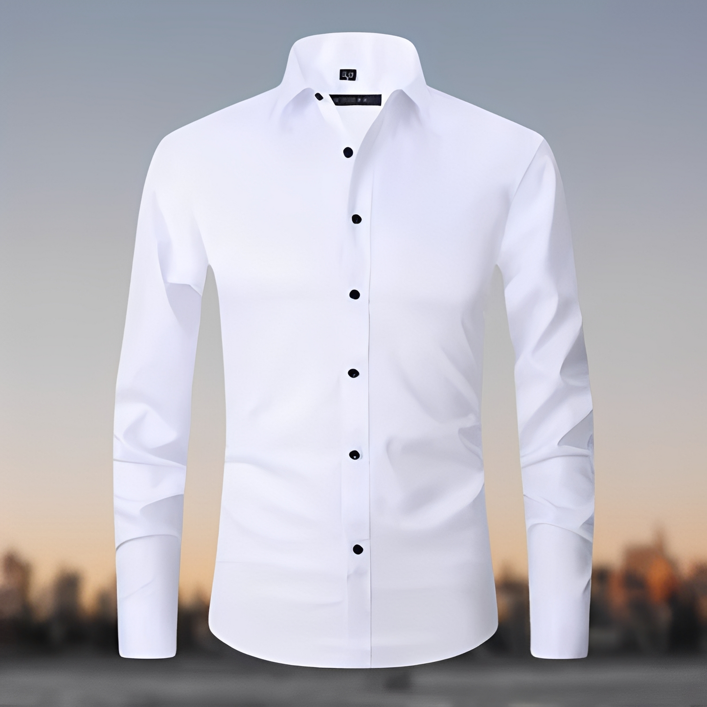 Herren T-Shirt Flexibel Baumwolle Weiß