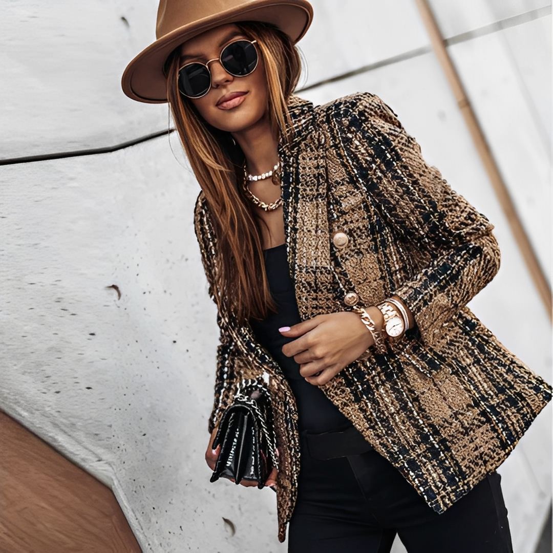 Jannet Damen Blazer Langärmlig Wärmer