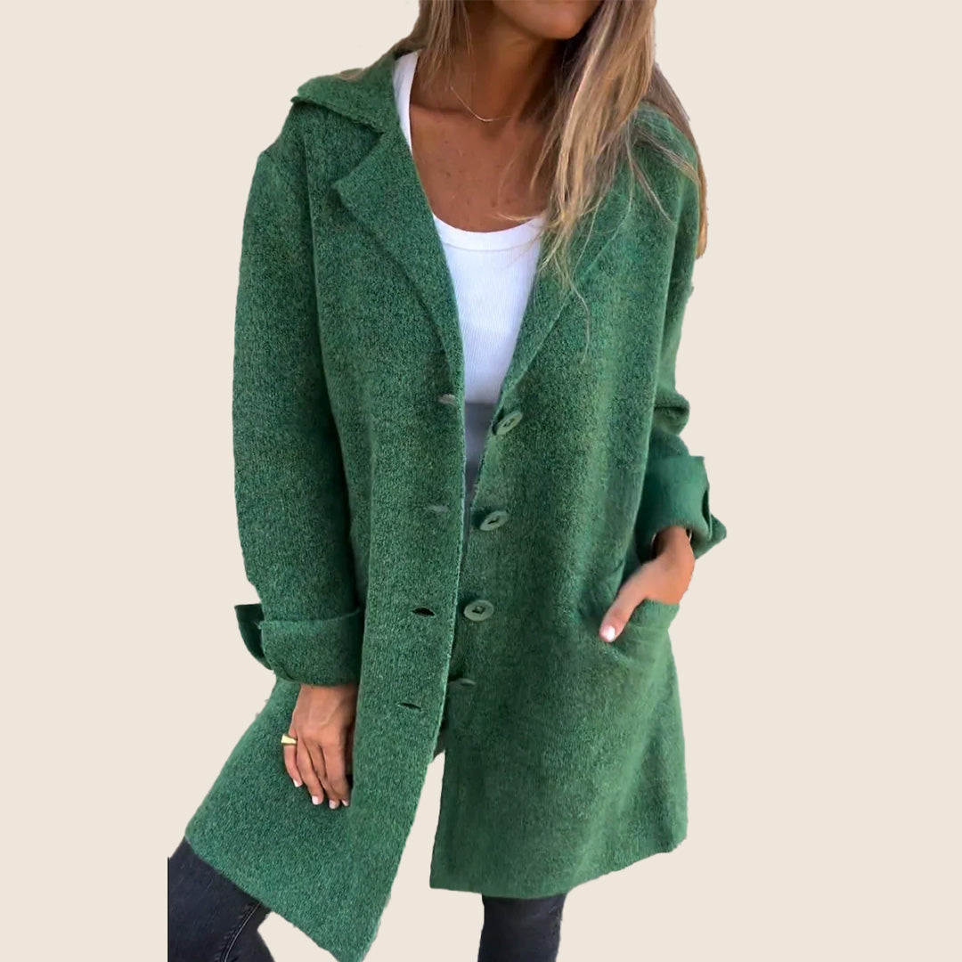 Damen Oversized-Mantel Lässig Revers