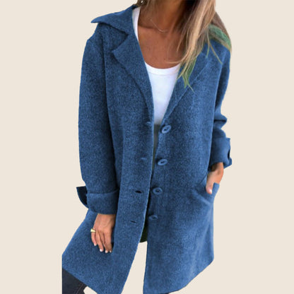 Damen Oversized-Mantel Lässig Revers