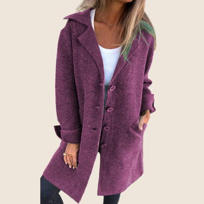 Damen Oversized-Mantel Lässig Revers