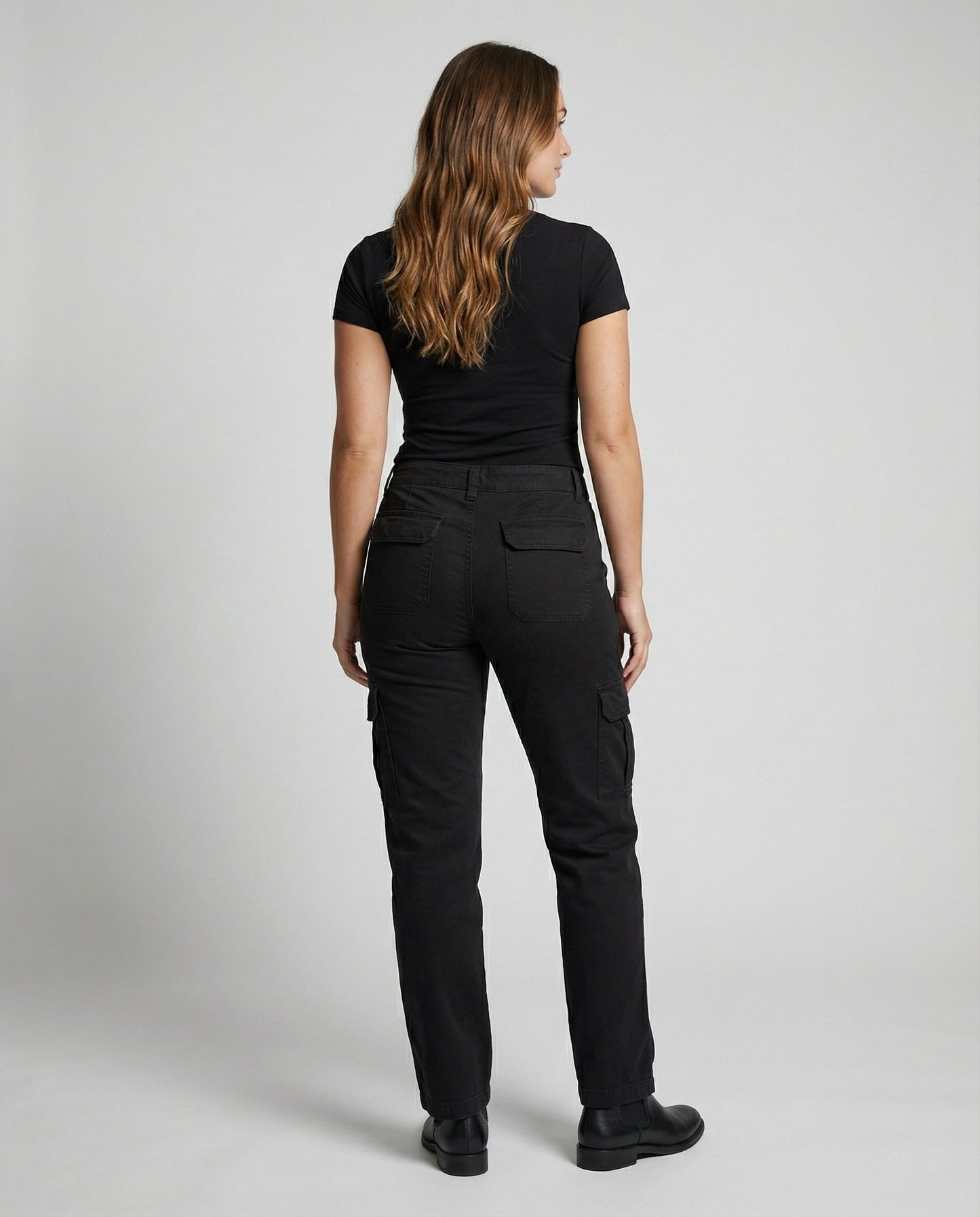Damen Cargohose Mit Taschen Bequem