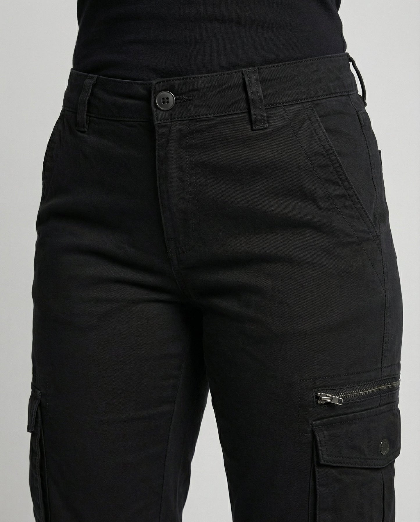 Damen Cargohose Mit Taschen Bequem