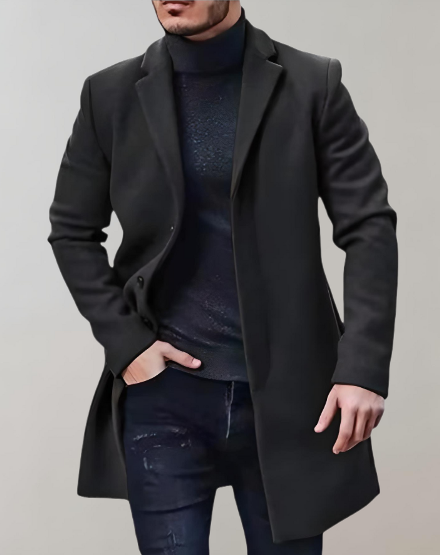 Herren Mantel Klassisch Elegantes Design