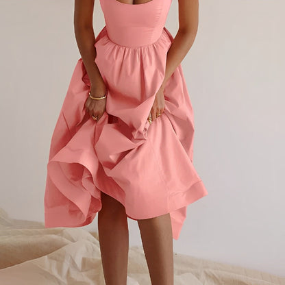 Damen Trägerkleid Leicht Feminin
