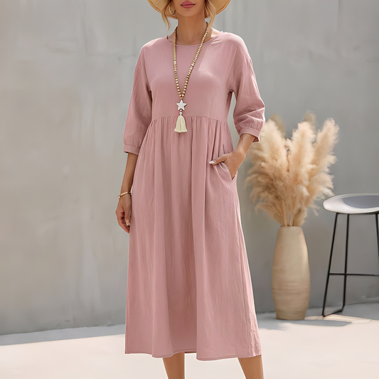 Agatine Damen Sommerkleid Leicht Modern - Norvielle