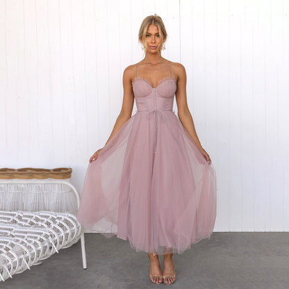 Franca Damen Midikleid Elegantes Design