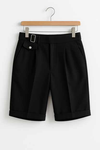 Herren Maßgeschneiderte Shorts mit Schnallen Seitenverschluss