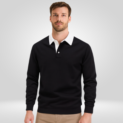 Herren Pullover Mit Kragen Lässig - Norvielle