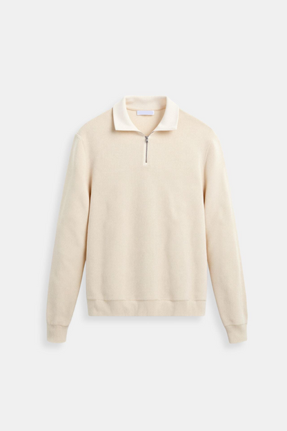 Herren Polo-Pullover Mit Kragen Viertel-Reißverschluss - Norvielle