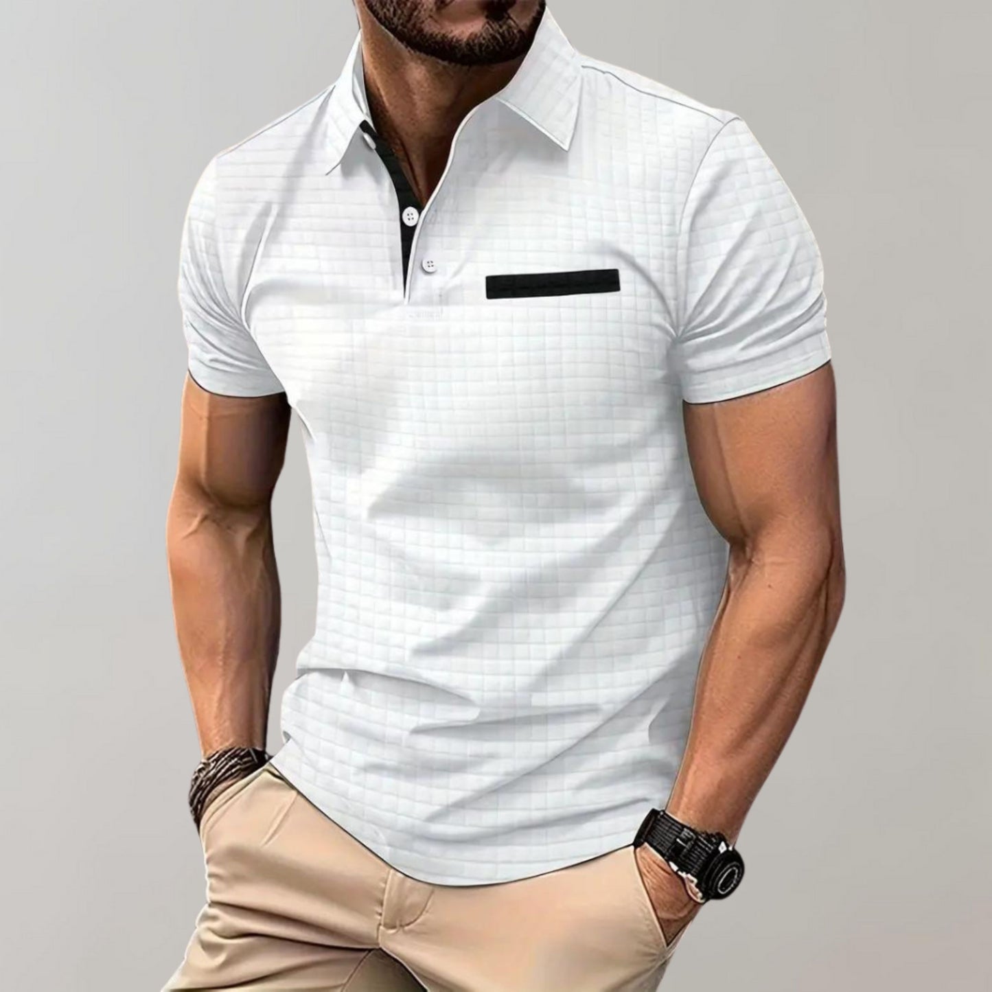 Herren Polo-Shirt Baumwolle Blau - Norvielle