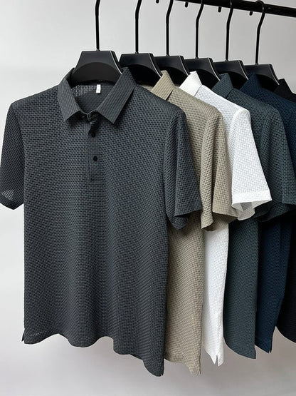 Herren Polo T-Shirt Kurzarm Weiss - Norvielle