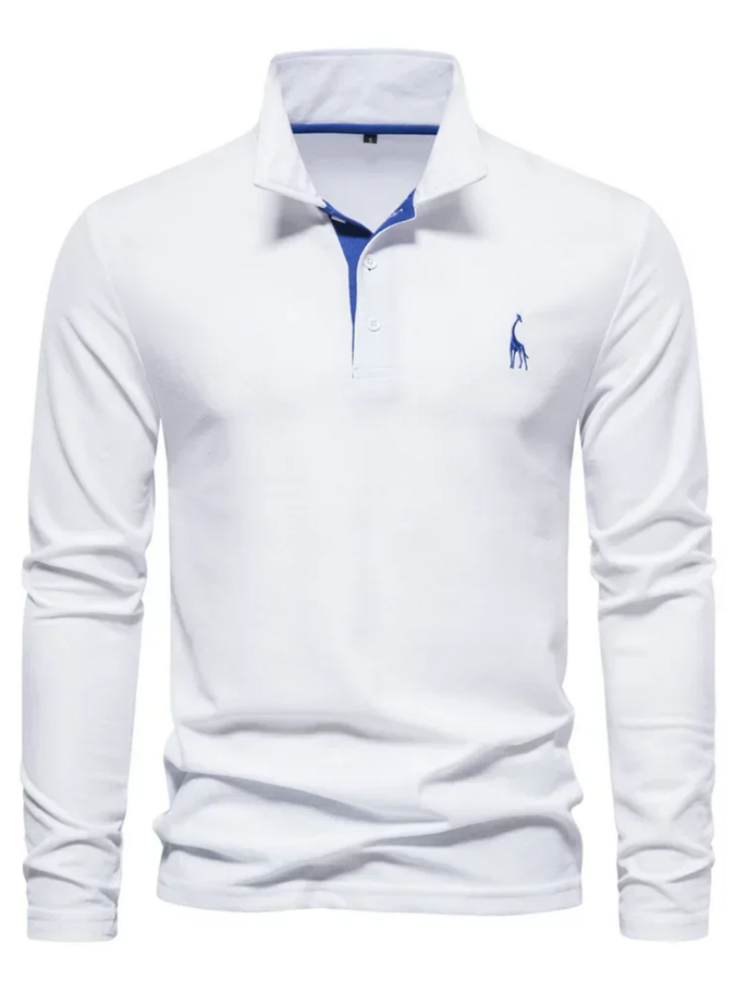 Norvielle Herren Poloshirt Atmungsaktives Baumwoll-Mesh Weiß
