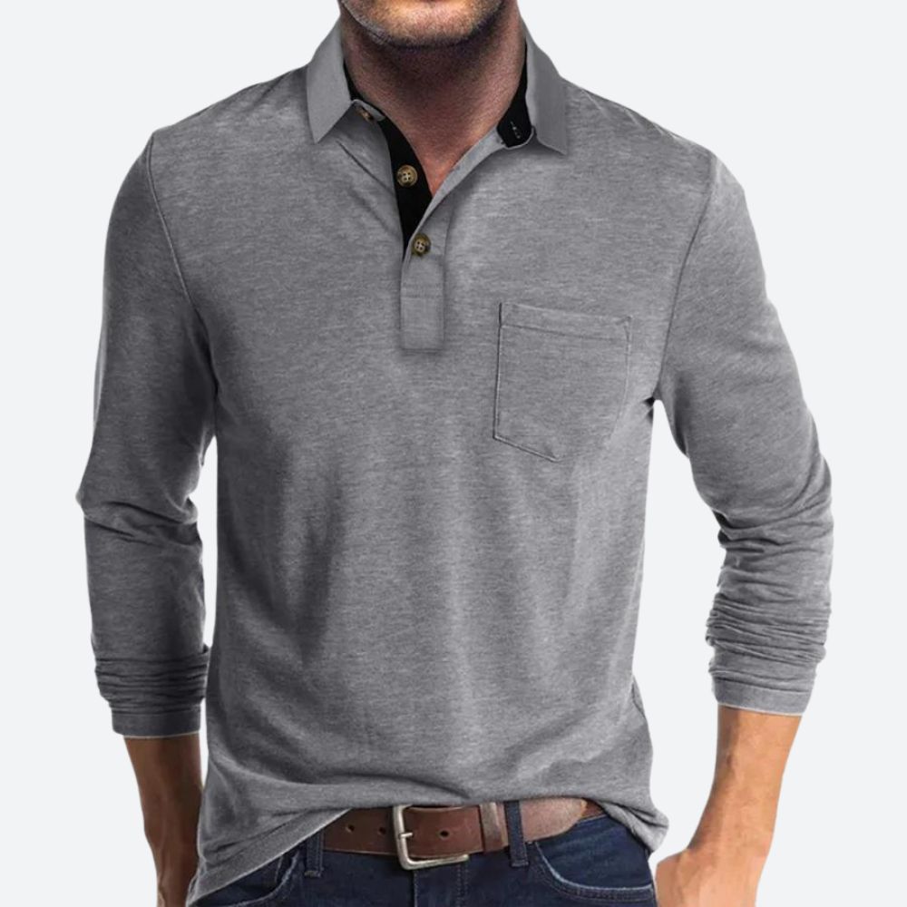 Norvielle Herren Poloshirt Klassisch Weiß
