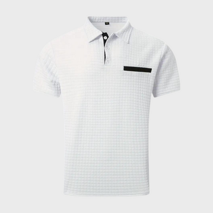 Polohemd - Herren Polohemd mit Knopfleiste für den Sommer-Chaps Herrenmode