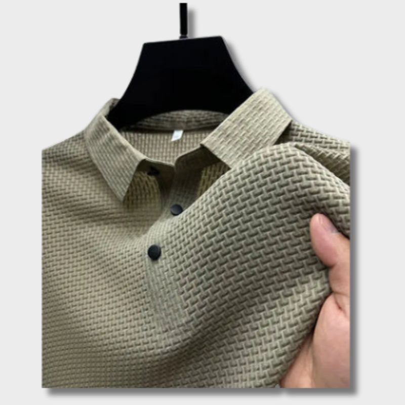 Herren Polohemd Atmungsaktives Kurzarm-Shirt mit Knöpfen - Norvielle