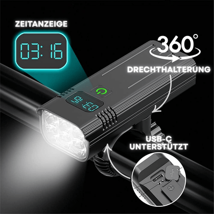 LED Fahrradlicht 5000 Lumen Nachtfahrt Sicherheit