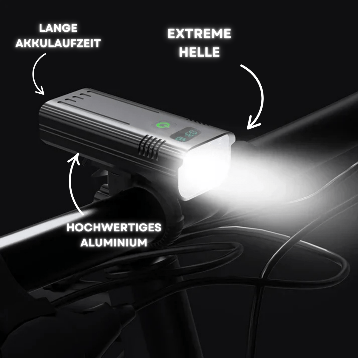 LED Fahrradlicht 5000 Lumen Nachtfahrt Sicherheit