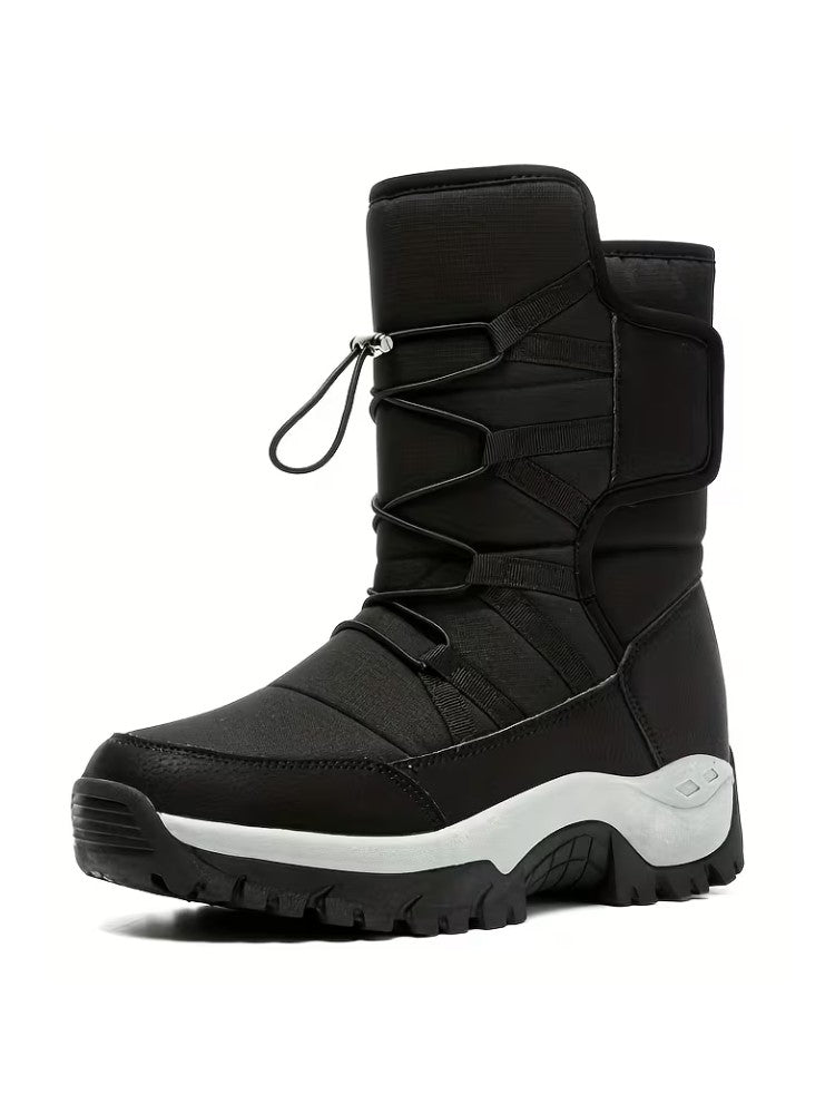 Herren Snowboots Wasserabweisend Robust Schwarz - Norvielle