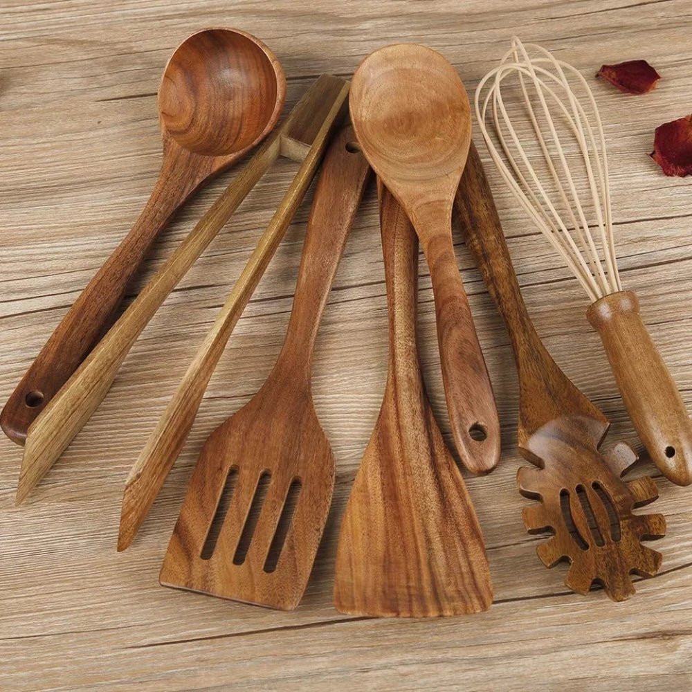 Holz Kochlöffel Set 7-teilig - Norvielle
