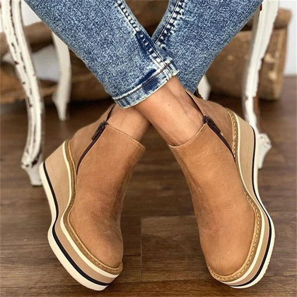 Damen Orthopädische Plattformstiefeletten
