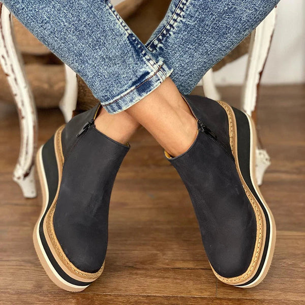 Damen Orthopädische Plattformstiefeletten