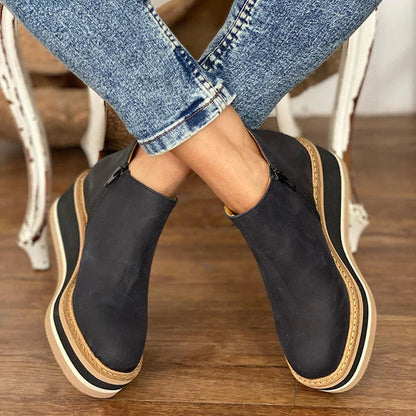 Damen Orthopädische Plattformstiefeletten