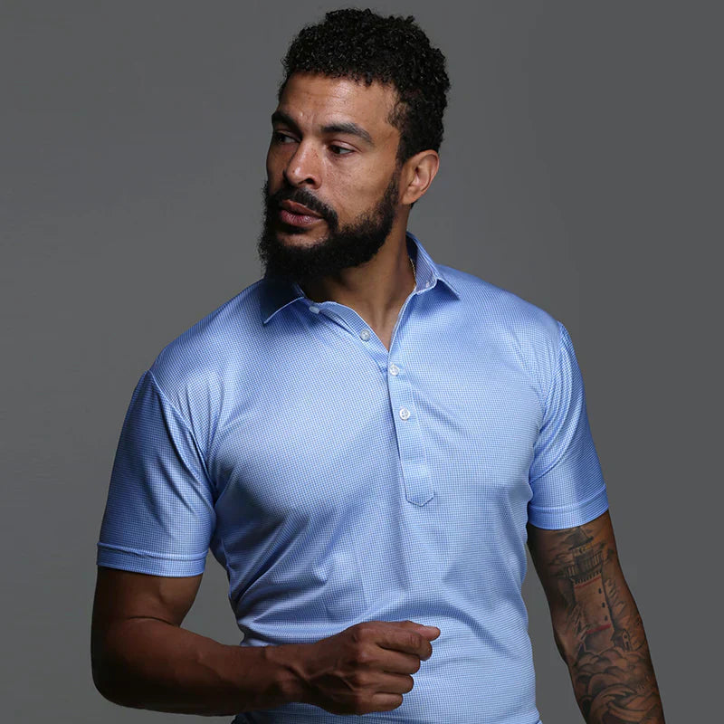 Herren Slim Fit Poloshirt Kurzarm Stretch