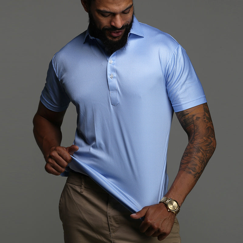 Herren Slim Fit Poloshirt Kurzarm Stretch